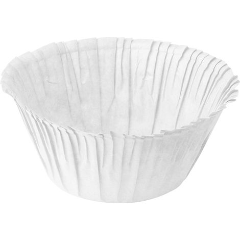 Fackelmann Muffin-Pergamentbackförmchen Weiß 7 x 3,5cm 30 Stück Antihafteffekt