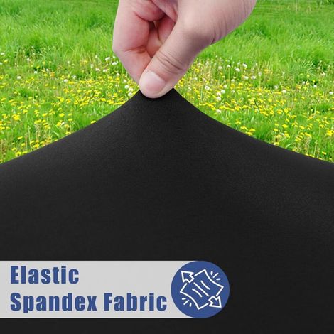 Set aus 2 rechteckigen Picknickdecken für 1,20 m lange Tische (schwarz, 76 x 122 cm)