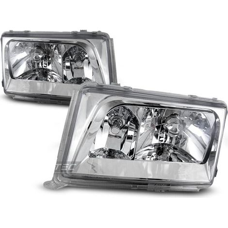 Paire de feux phares Mercedes classe E W124 85-93 design chrome-27361488