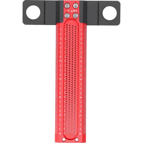 règlesRègle T pour Marquage de Trou en Aluminium Anodisé 6" Précision Laser pour Travail du Bois (1/5)