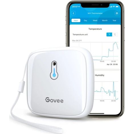 Govee WiFi Thermometer Hygrometer Termoigrometro senza fili Bianco H5179001 (1/5)