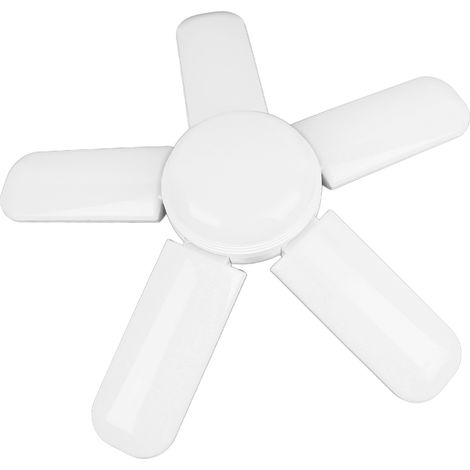 80W LED Lumière Garage 5 Panneaux Déformables Commande Vocale Lampe Pliable Mini 5 Lames Garage AC 85‑265V (1/5)