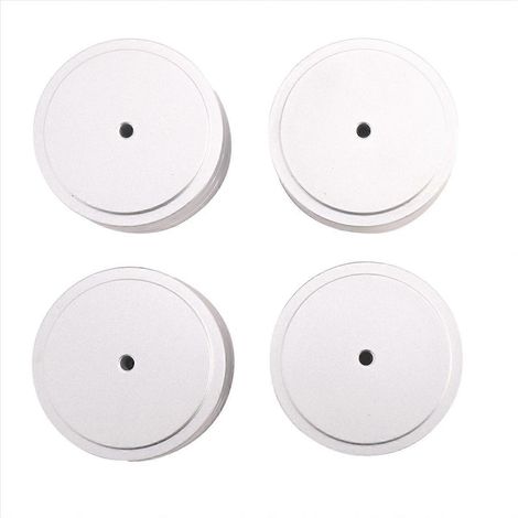 Pieds d'isolation audio pour amplificateur, patin d'isolation pour platine vinyle (argenté) (1/5)