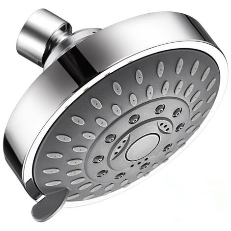 Douchette dissimulée à cinq vitesses à économie d'eau Petite pomme de douche de 4 pouces avec rotule en cuivre réglable-1pcs (1/5)