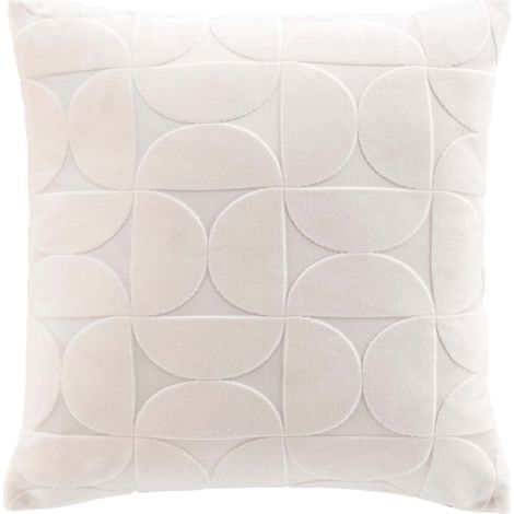 Housse de Coussin en Velours "Curly" 40x40cm Naturel (1/4)