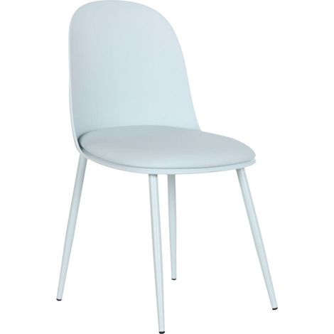 chaise design bleu style scandinave confort moderne urban chic - bleu pastel clair (1/5)