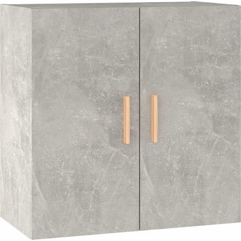 Maison Exclusive - Armadietto a Muro Grigio Cemento 60x30x60 cm Legno Multistrato (1/5)