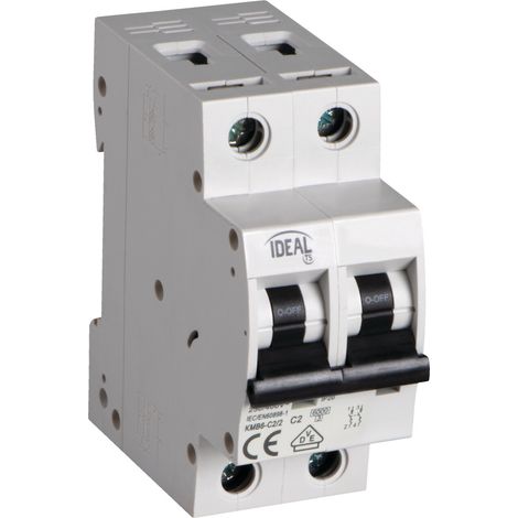Interruttore modulare 2P - 2A - Rail TH35 - IP20 - Kanlux (1/2)