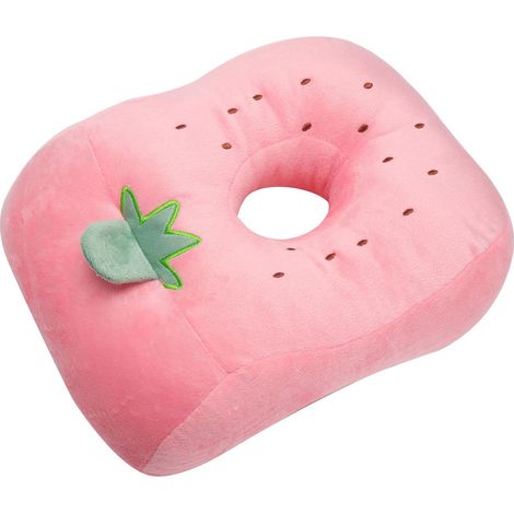 Almohada con orificio para la oreja: suave y con un orificio central, ideal para dormir en clase, en la oficina, en un avión o en una biblioteca.