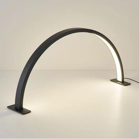 Lampada da scrivania USB per unghie, lampada a forma di mezzaluna per tatuaggi alle ciglia, lampada da scrivania a LED adatta per truccatori (nero) [classe energetica A]