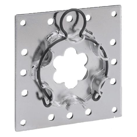Support pour moteur de volet roulant, platine acier de 100x100mm - SELVE