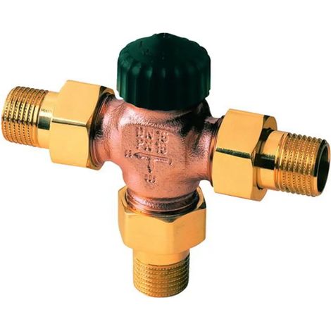 HEIMEIER Válvula de conmutación de tres vías para sistemas de calefacción y refrigeración, DN 15, 4160-02.000