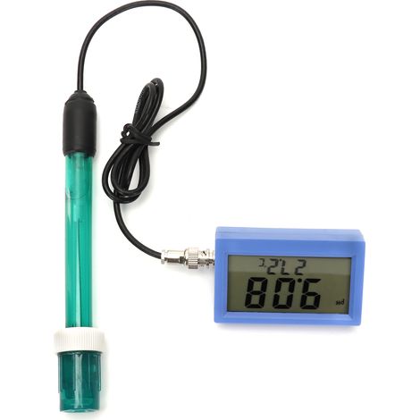 2-in-1 digitaler pH/Temperatur-Analysator für Schwimmbäder, Wasserqualitätstester, 230-240V Netzteil. (1/5)