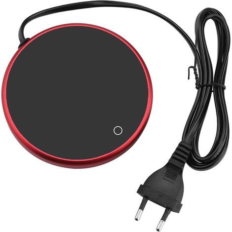 220-240V électrique Chauffe-Tasse Pad thé de Bureau Café Tasse de Lait Chauffe-Dessous de Verre Plateau (Rouge) (1/5)