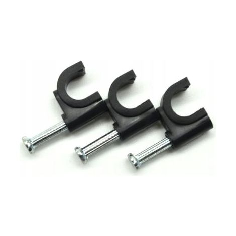 Soporte para cables redondo Flop O 10 negro (1/2)