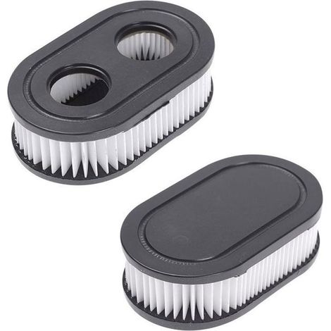 Filtre à air ovale noir pour tondeuse MTD BS-798452 Briggs & Stratton - Lot de 2 (1/5)