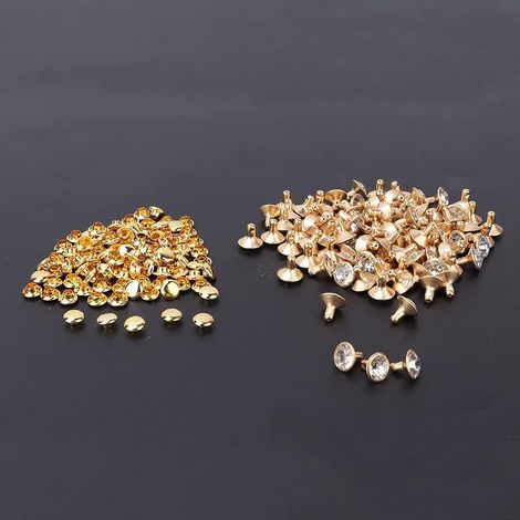 Kristallnietenkappen-Ohrstecker, Strass-Punkt-Ohrstecker (1/5)