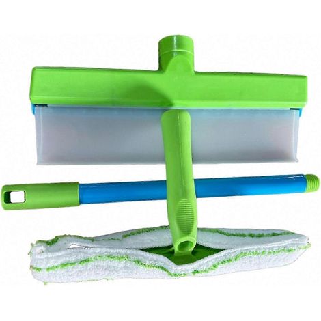12-Zoll-Abzieher aus recycelbarem Silikon mit Mikrofasertuch zur Reinigung von Duschen, Fenstern, Spiegeln, Türen und Autos (1/5)