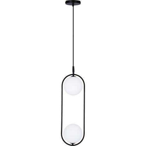 Suspension Candellux Cordel 2xG9 28W noir/blanc 140cm (1/5)