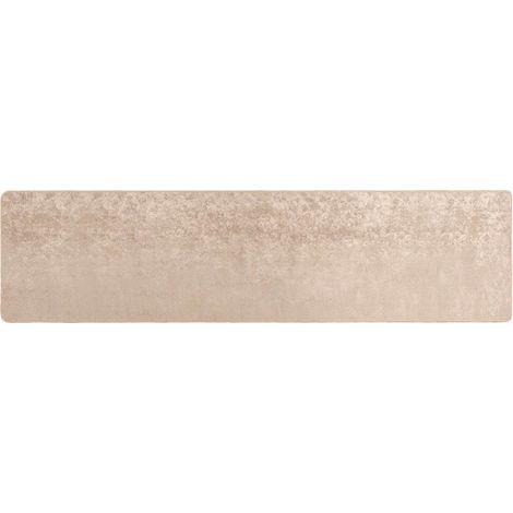 Rug Runner MARSA Beige 100 x 450 cm Polyester and PVC vidaXL