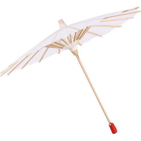 Parapluie décoratif en papier blanc, accessoire scolaire et photographique (1/4)