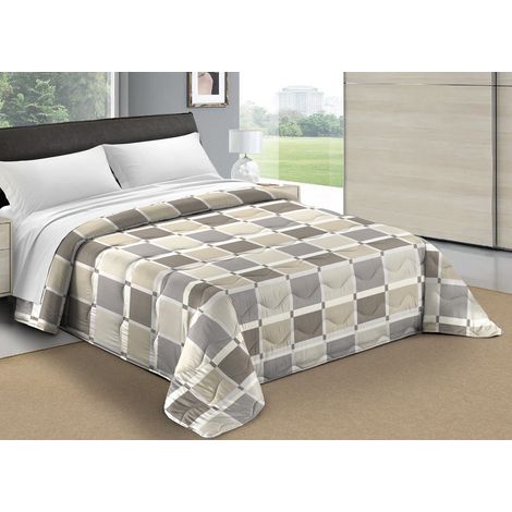 Trapunta Piumone Letto Invernale Imbottita 300gr Microfibra Scaldanotti Toronto, misura1 PiazzacoloreBeige (1/5)