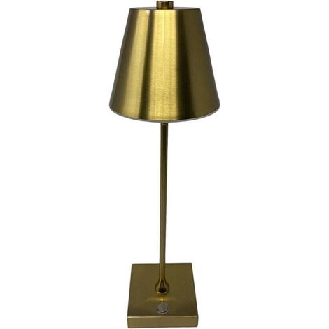 Lampada Da Tavolo Ricaricabile Usb Luce Bianca Calda Naturale Lume 10 W Bronzo (1/4)