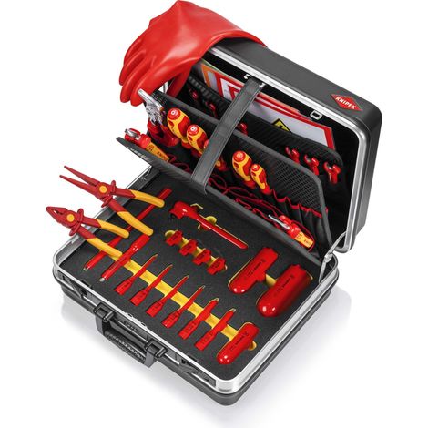 KNIPEX 00 21 05 EV Werkzeugkoffer "Basic" E-Mobilität 34-teilig 410 mm (1/3)