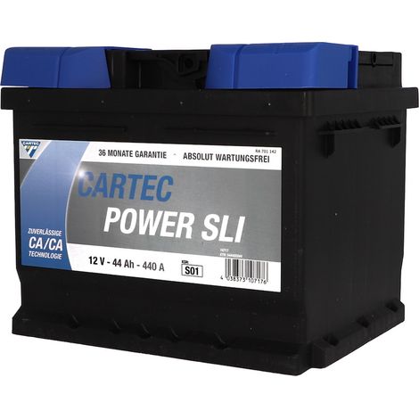 CARTEC PLUS Starterbatterie 44 Ah/ 440 A