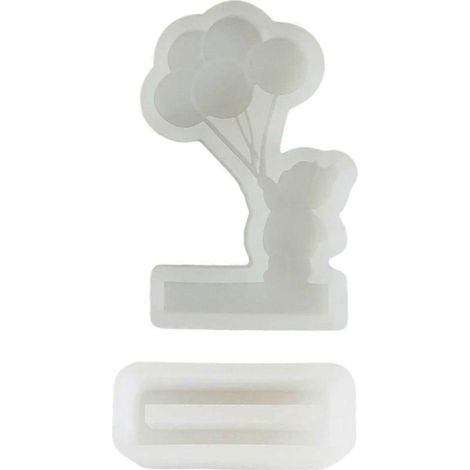 Moules en résine pour bougeoirs ours en ballons, moules en silicone pour bougeoirs, décorations pour la maison (1/4)