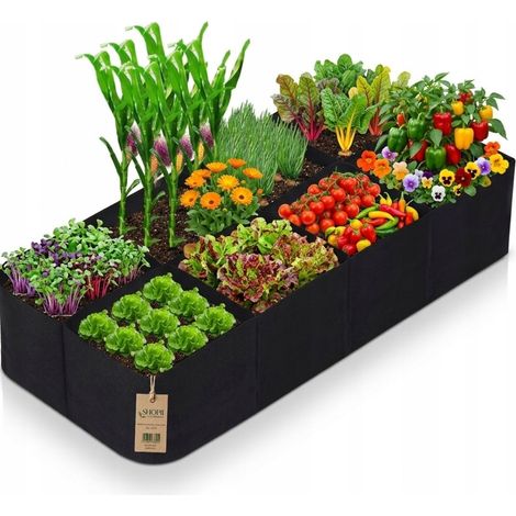 Vaso in feltro per piantare ortaggi, da giardino, 120x60 cm