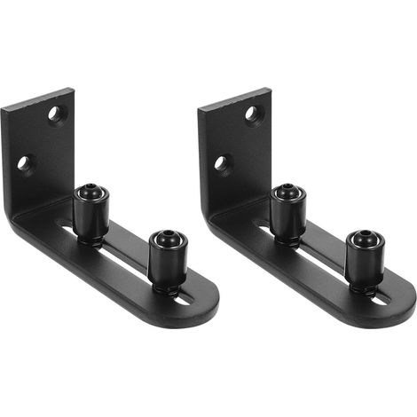 2 pièces guide de sol pour porte de grange coulissante, réglable (1/5)