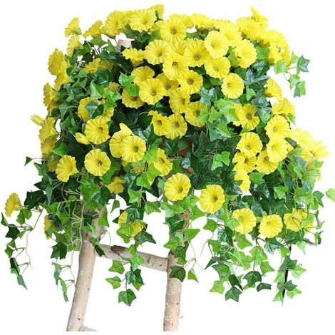Plante Artificielle Suspendue Pétunia - Plante Artificielle Suspendue - 65 cm - 2 Pièces - Balcon Extérieur (1/5)