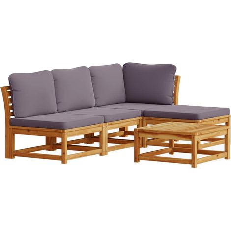 Maison Exclusive - Juego de muebles jardín 5 pzas con cojines mad (1/5)