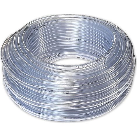 Tubo flessibile in cristallo trasparente in PVC Ã˜ 5 mm per usi vari - 50 m