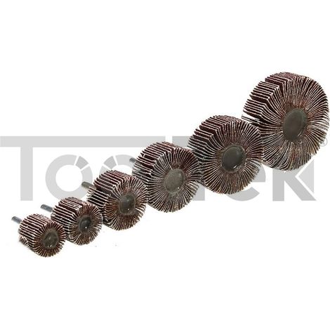 SET RUOTE LAMELLARI 6pz ABRASIVE LEVIGATURA LEGNO 20-60mm (1/5)