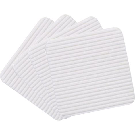 Tapis Anti-dérapant - Tapis de Sol Non Glissant pour Intérieur - Compatible Sols Lisses - 4 Pièces Carrées - Épaisseur 1 mm - Adhésif Réutilisable sur Face Inférieure (1/5)