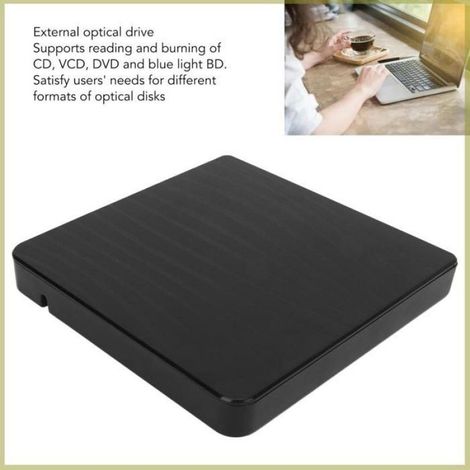 Cocosity Externes DVD-Laufwerk Externes DVD-Laufwerk USB 3.0 Typ C CD/DVD-RW-Brenner/Leser/Player-Anschluss NEU Videoprojektor