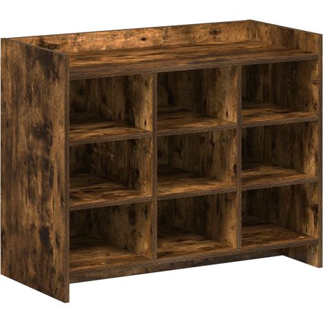 Armario Zapatero Roble Ahumado 85 x 39,5 x 70 cm vidaXL (1/5)