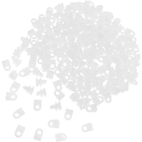 Crochets Coulissants pour Rideaux sur Rail en Plastique, 200 Pièces, Résistance aux Intempéries, Installation Facile pour Chambres et Salons (1/5)