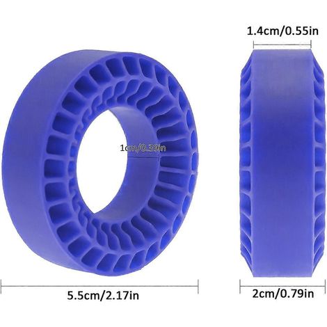 Silikoneinsätze passend für 1,0"-Radreifen, ferngesteuertes Crawler-Zubehör, Blau