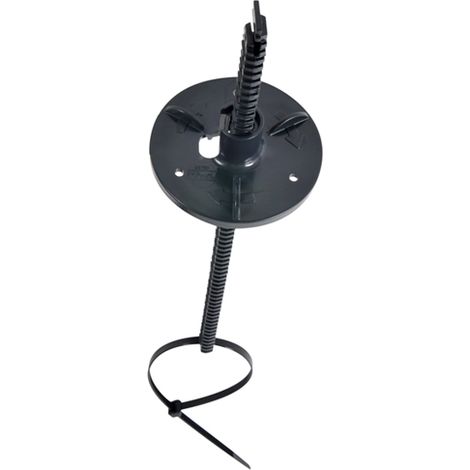 Nicoll – Raccord d'évacuation PVC Ø100 à Ø125mm – Suspente de canalisation 725mm – Collier plastique souple 420mm – ACS contact eau potable