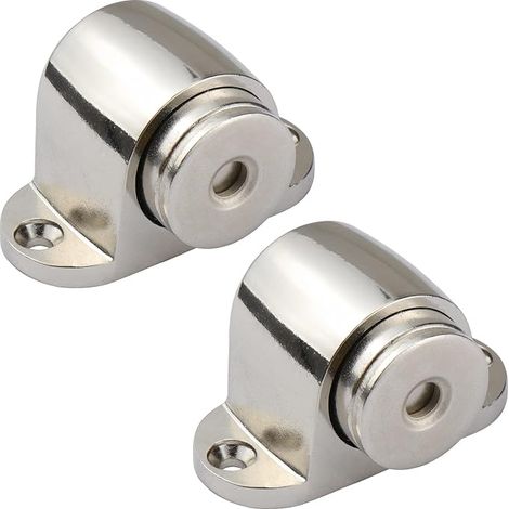 Set of Magnetic Door Stoppers Stainless Steel Magnetic Door Stoppers with Screws Mounted No Force or Taping Walls (1/5)