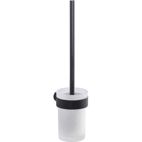 GEDY PI330314100 PIRENEI Escobillero De Pared Negro Mate - ref: PI331400104