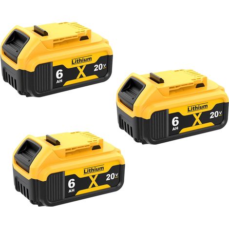 Batterie, 6000mAh Kapazität, kompatibel mit verschiedenen Elektrowerkzeugen, 3PCS 6000mah (1/2)
