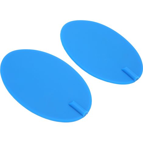 2 Coussinets Électrodes en Silicone pour Physiothérapie, Bleus, Ovales, Patchs Corporels 95x160mm (1/5)