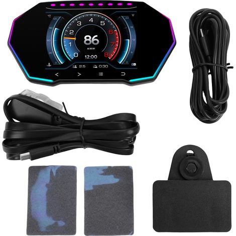 Affichage HUD OBD voiture GPS compteur – Inclinomètre accéléromètre luminosité auto plupart véhicules, conduite (1/5)