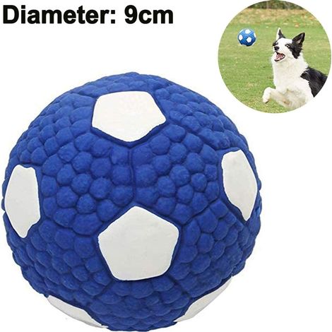Hundeball Indestructible,jouets pour chien Quitschend,jouets pour chien Balle,Hundeball,Hundebälle Siffleurs,Squeaker Balle jouets pour chien,pour Nettoyer les Dents et Masser les Gencives, en Caoutch (1/5)