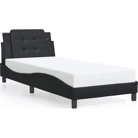 Maison Exclusive - Giroletto senza Materasso Zadar Nero 80x200 cm in Similpelle (1/5)