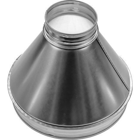 1 Réducteur Augmentateur Conduit Acier Galvanisé 25,4cm 10,2cm Ventilation CVC Sèche-linge (1/5)